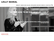 Tablet Screenshot of lollydaskal.com